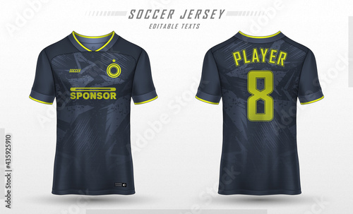 Soccer jersey template sport t shirt design