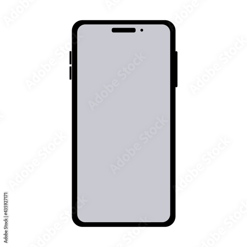  Simple cell phone vector illustration clipart technology, mobile phone