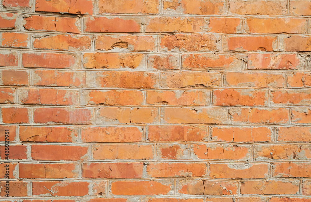 Old red brick. Brick wall as background Old red brick. Brick wall as background