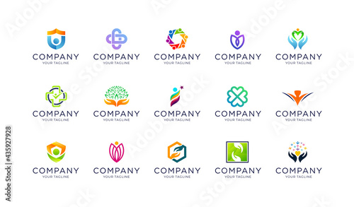 Community and foundation logo collection templates