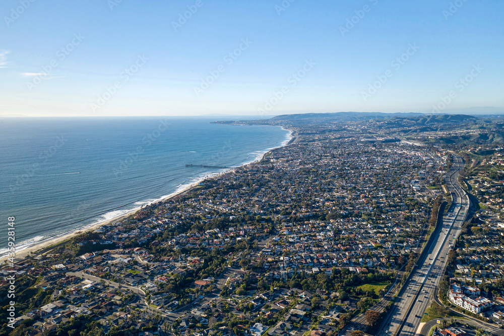 Obraz premium Aerial View of North San Clemente, California - High Altitude