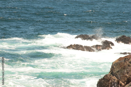 waves and rocks