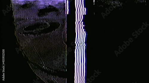 Analog Video Art Multicolored Abstract Shapes Signal Distortion