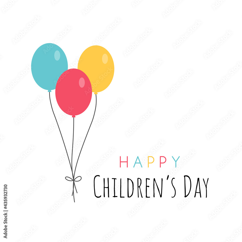 Happy International Children's Day greeting card