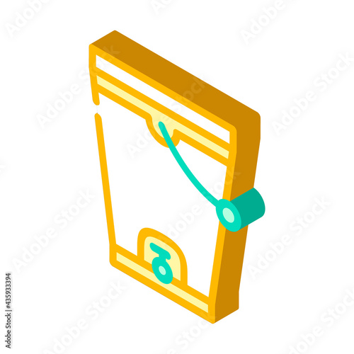 composting bucket isometric icon vector. composting bucket sign. isolated symbol illustration