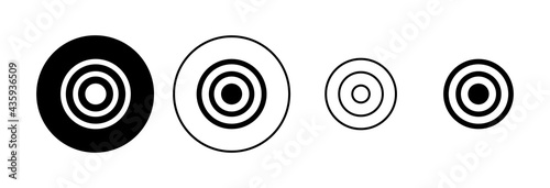 Target icon set. goal icon vector. target marketing icon vector