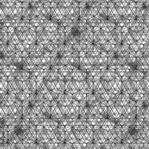 Trippy Hex Nature Magic Pattern - Optical Illusionary Hexagonal Sacred Geometry Pattern in Vector AI