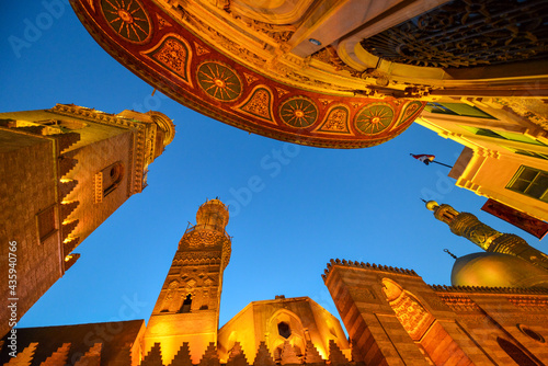 Islamic Cairo at night - A view from Khan el-Khalili and al-Muizz street in the Capital city of Egypt - Cairo, Egypt