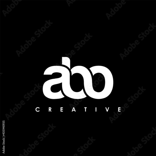 ABO Letter Initial Logo Design Template Vector Illustration