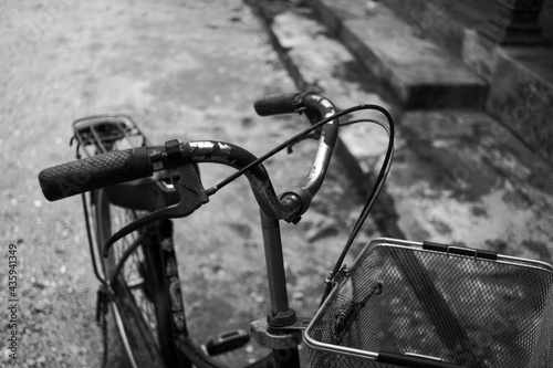 Kebumen, Indonesia - Close-up photo of an old othel bicycle that looks well-groomed and remains classic