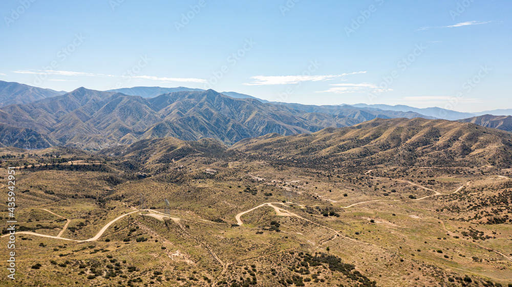 Aerial View of California Mountains in Julian, California