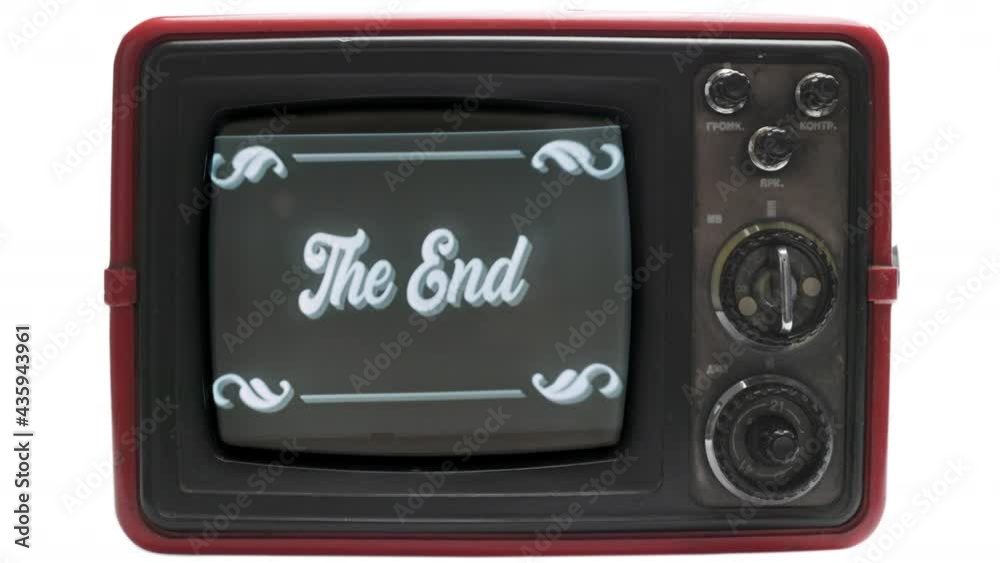 Retro television with static on the screen