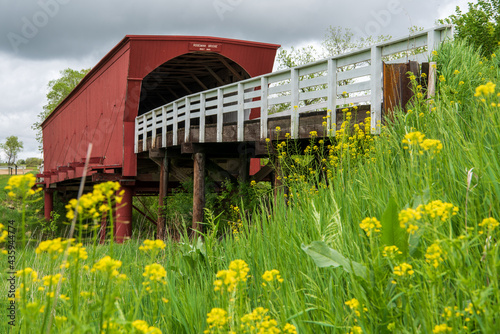 Roseman Covered Bridge near Winterset, Madison County, along the Covered Bridges Scenic Byway, Iowa