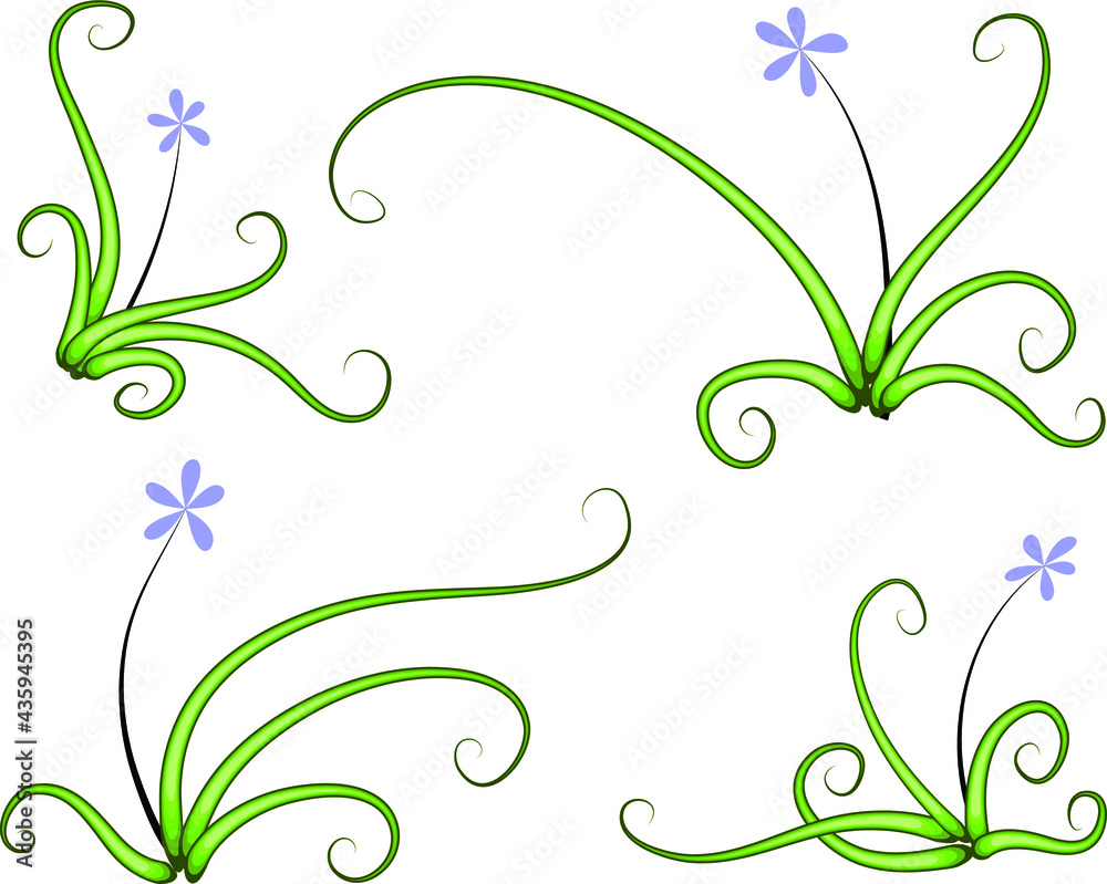 vector drawing plant love hearts flowers trees leaf Orchid icon sign design set vector drawing plant love hearts flowers trees leaf Orchid icon sign design set