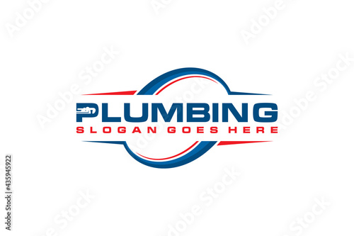 Plumbing Service Logo Template, Water Service Logo.