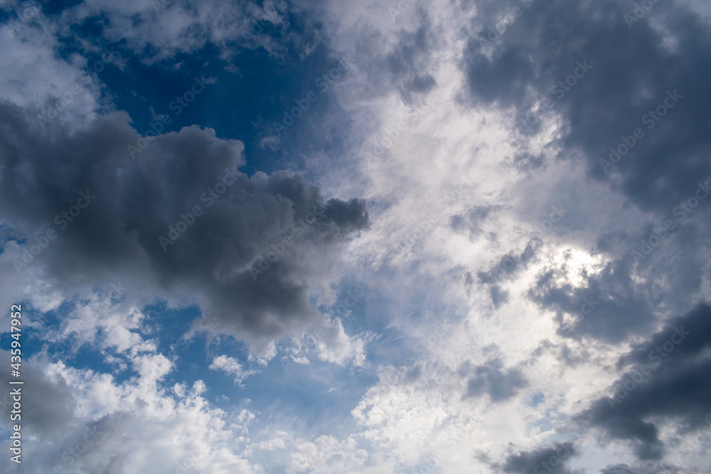 Dark and blue colour combo sky