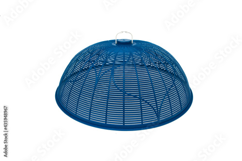 Food cover made from plastic for protect insects isolate on white background.