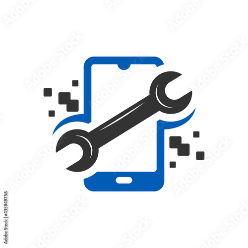 mobile phone repair technology logo