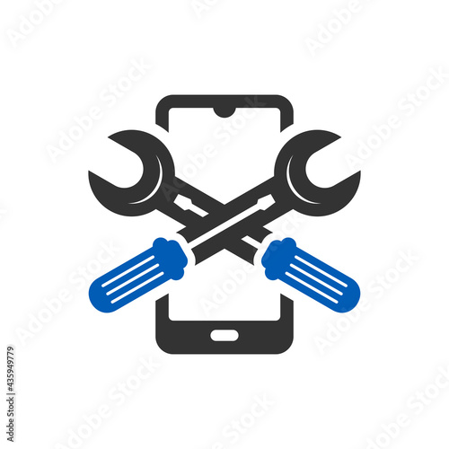mobile phone repair technology logo