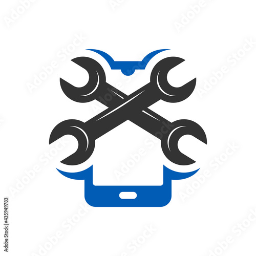 mobile phone repair technology logo