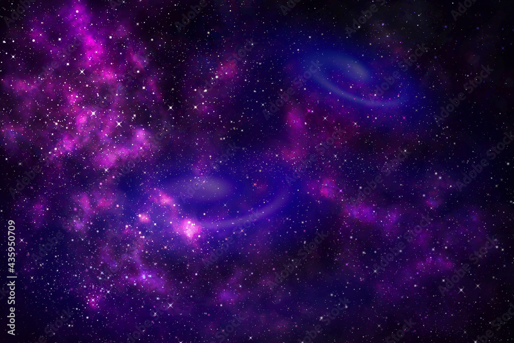Galaxy with stars and space background. backdrop illustration	