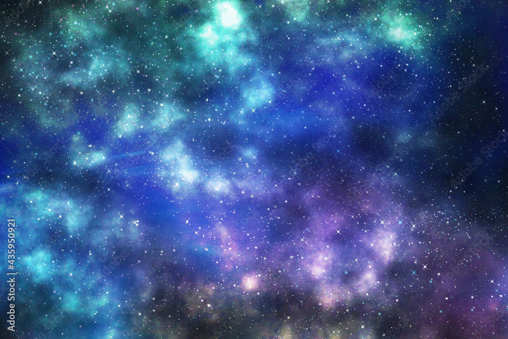 Galaxy with stars and space background. backdrop illustration	
