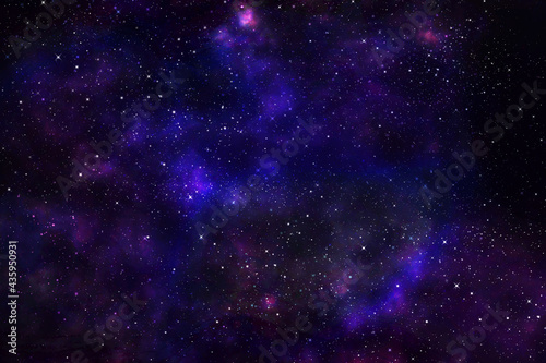 Galaxy with stars and space background. backdrop illustration © wichuda