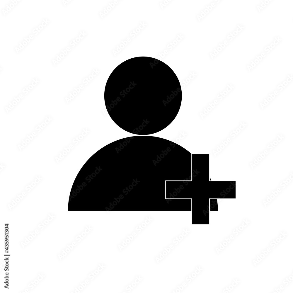 Graphic flat user icon for your design and website Graphic flat user icon for your design and website