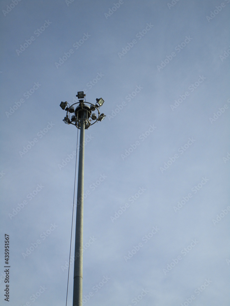 Stadium lamp in the sky