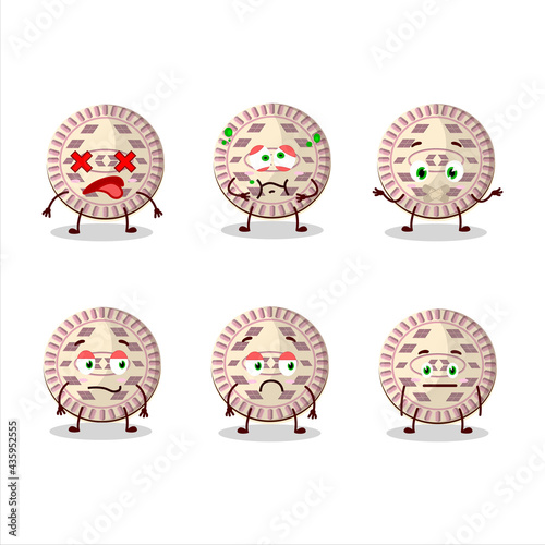 Vanilla biscuit cartoon character with nope expression