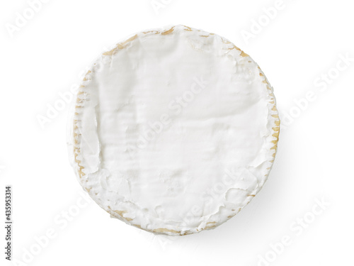 Brie cheese isolated on a white background. Clipping path included