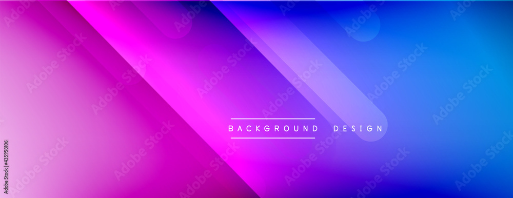 Fototapeta premium Dynamic lines abstract background. 3D shadow effects and fluid gradients. Modern overlapping forms