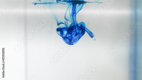 Methylene blue chemical reaction in water photo
