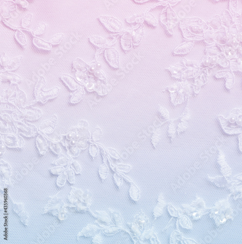White lwedding lace with de...