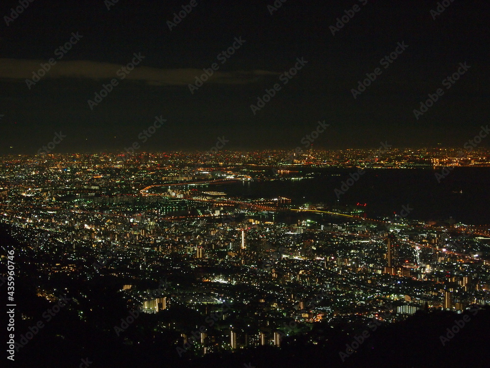 神戸　掬星台の夜景