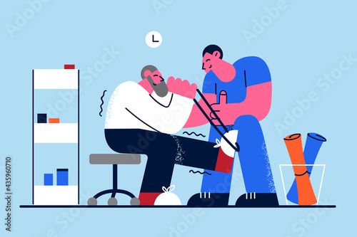 Rehabilitation clinic and healthcare concept