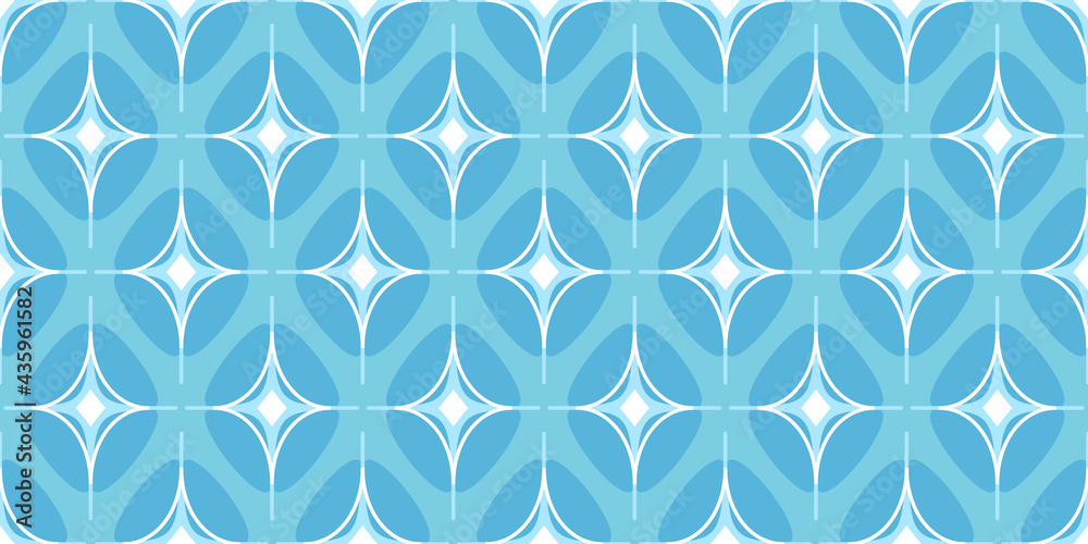 Fototapeta premium Abstract vector geometric pattern. Seamless pattern on the fabric.