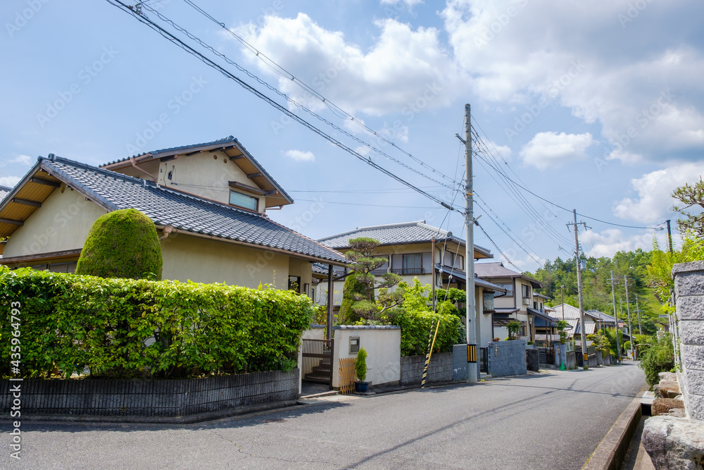 住宅地　一戸建て　ベッドタウン　京都府木津川市