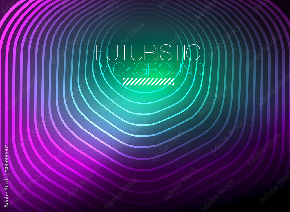 Neon color square shape lines abstract background. Shiny magic energy and motion concept, vector abstract wallpaper background Neon color square shape lines abstract background. Shiny magic energy and motion concept, vector abstract wallpaper background