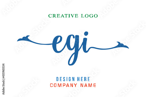 EGI lettering logo is simple, easy to understand and authoritative
