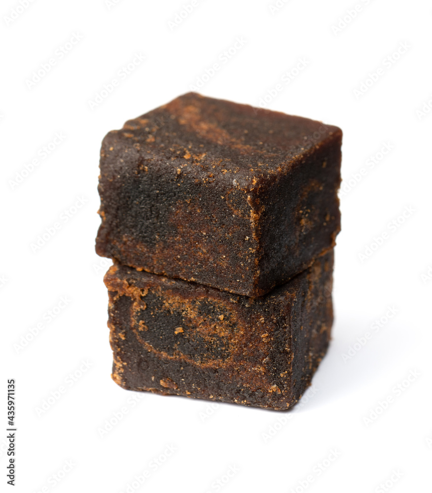 cube brown sugar isolated on white background cube brown sugar isolated on white background