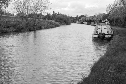 Line of long boats