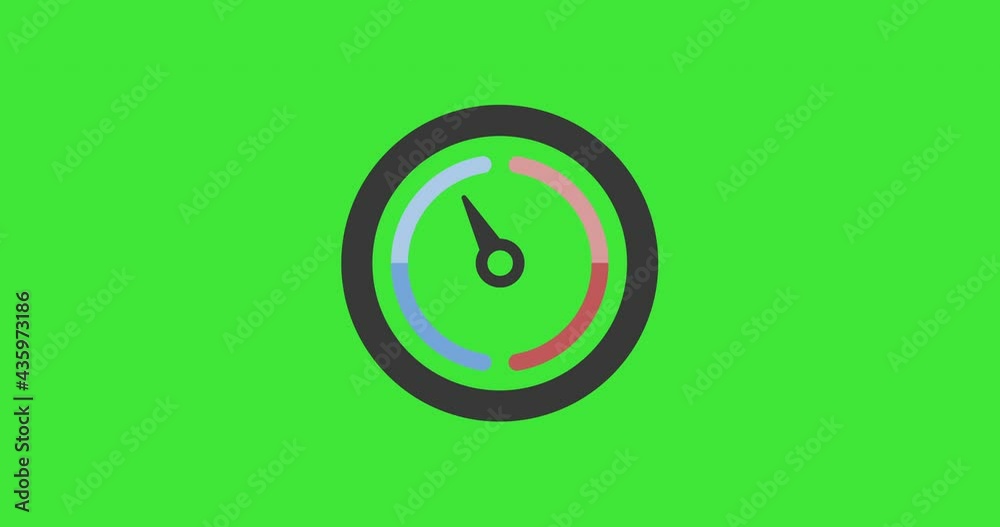 Barometer icon animation. Pressure indicator. Green chroma key. Weather video Barometer icon animation. Pressure indicator. Green chroma key. Weather video