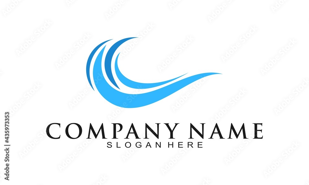 Simple wave logo