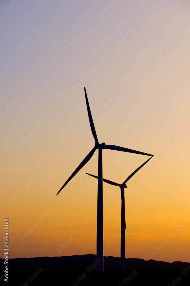 Wind turbines for electric production