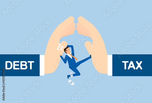 Debt and tax burden crushed hand