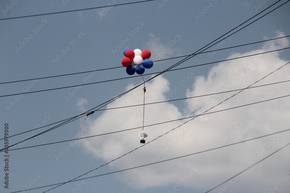 Balls in wires