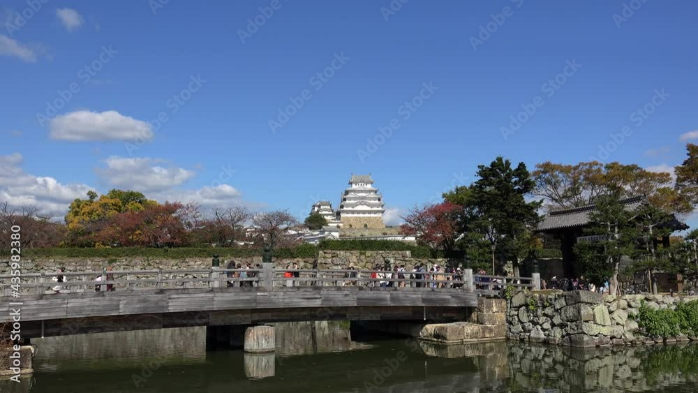 Sakuramon-bashi Bridge of Himeji White Heron Castle. Himeji, Hyogo, Japan Sakuramon-bashi Bridge of Himeji White Heron Castle. Himeji, Hyogo, Japan