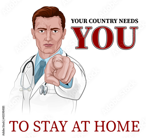 Wallpaper Mural Doctor Pointing Your Country Needs You