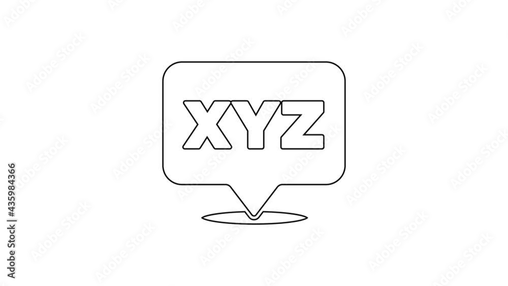 Black line XYZ Coordinate system icon isolated on white background. XYZ axis for graph statistics display. 4K Video motion graphic animation Black line XYZ Coordinate system icon isolated on white background. XYZ axis for graph statistics display. 4K Video motion graphic animation